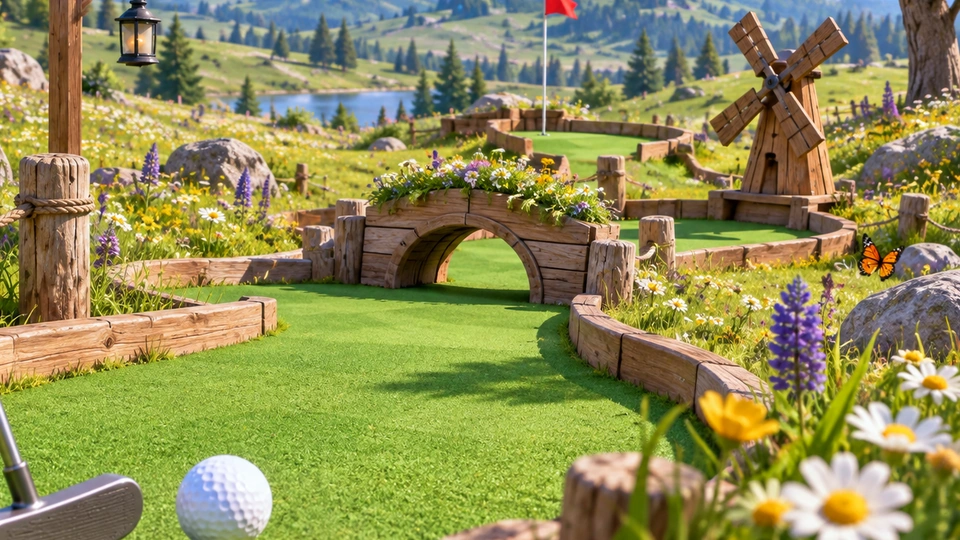 Meadow Golf — concept illustration